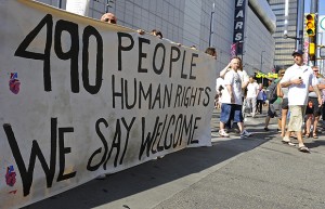 Tamil refugee welcoming