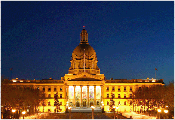 Alberta's Legislative Building in Edmonton