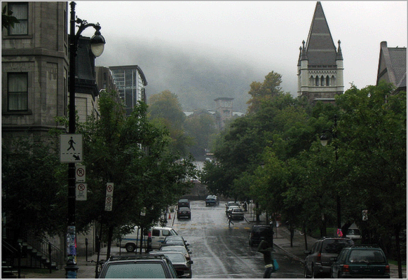 McTavish Street on a foggy day