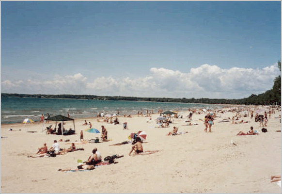 Enjoying summer at Sandbanks Provincial Park on Lake Ontario