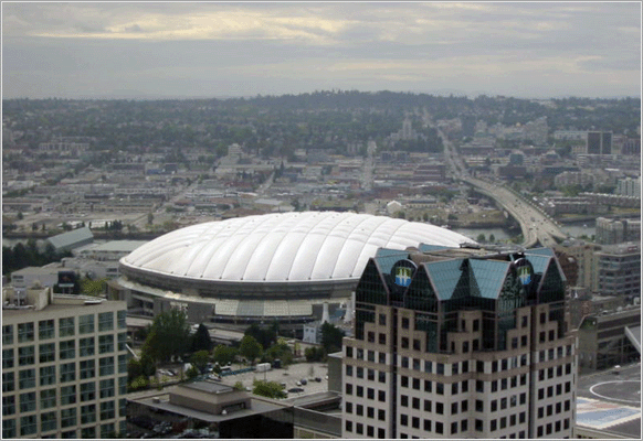BC Place Stadium, home of the BC Lions